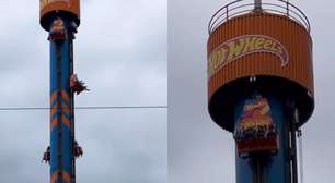 Família fica presa em brinquedo do Beto Carrero na altura de prédio de 30 andares: 'Sensação horrível'