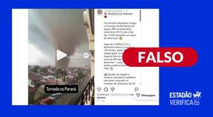 Vídeo de tornado atingindo cidade no Paraná foi gerado por IA