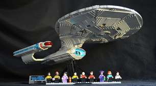 Tentamos montar o conjunto de Lego da U.S.S. Enterprise de 3.600 peças
