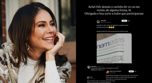 Paolla Oliveira se diz honrada por estar no Enem 2025: 'Foi o máximo ser citada em uma questão tão importante'