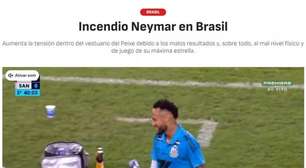 Jornal espanhol critica Neymar e diz que atacante "já não é intocável" no Santos