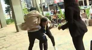 VÍDEO! Repórter da Globo é agredido durante investigação de golpes do INSS