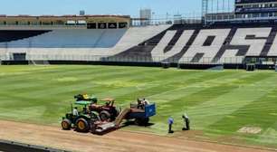 Vasco: vídeo mostra início da troca do gramado de São Januário