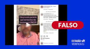 Não existe evidência científica de que ivermectina cure tumor na próstata