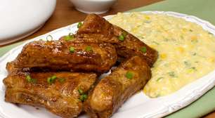 Costelinha de porco com creme de milho: faça para toda a família