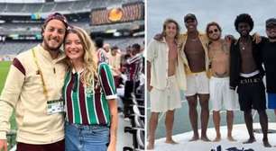 Guga viaja ao lado de companheiros de Fluminense após terminar namoro