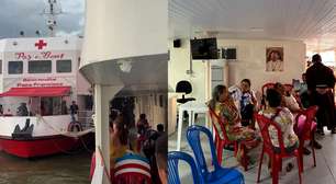 Fila de madrugada, balanço do mar e pedido do papa: como é o barco-hospital na COP30