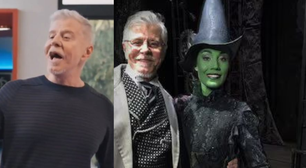 Do nada! 'Três Graças' vira musical por alguns segundos e Miguel Falabella entrega TUDO em publi inusitada de 'Wicked'; assista
