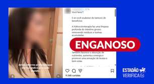 Hidrocolonterapia traz riscos à saúde e não é recomendada para 'detox' do intestino