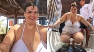 Thais Carla realiza sonho de infância após emagrecer 72kg: 'Não dá pra descrever'