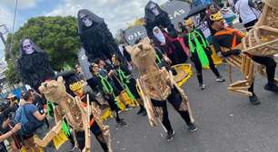 Em ritmo de 'carnaval', Bloco do Cerrado anima Marcha Global Pelo Clima na COP30