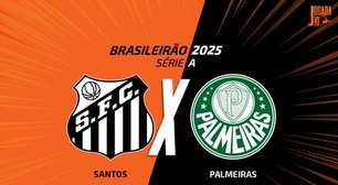 Santos x Palmeiras, AO VIVO, com a Voz do Esporte, às 19h30
