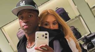 Comemoração a dois! Vini Jr. mostra amor por Virgínia Fonseca após vitória do Brasil contra Senegal, mas boné de R$ 5 mil rouba a cena