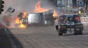 Piloto sai andando após sofrer grave acidente em prova de arrancada no RS