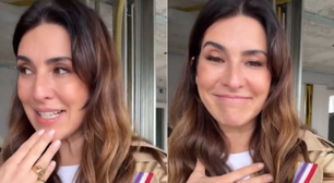 Fernanda Paes Leme se emociona ao entrar pela primeira vez em cobertura que comprou em SP