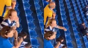 Torcedora do Avaí é flagrada em ato racista e xenofóbico contra torcida do Remo: 'Olha a tua cor'