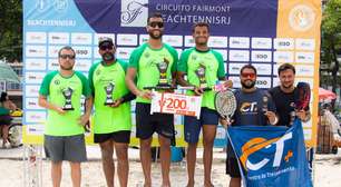 Definidos os campeões da 10ª etapa do Circuito Fairmont de Beach Tennis na Praia de Copacabana