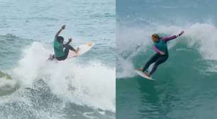 Confira altas ondas dos surfistas líderes do Qualifying Series da WSL em 2025