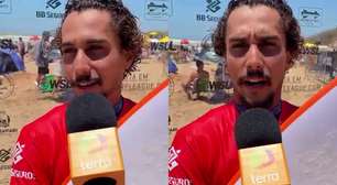 Mateus Sena celebra nota na abertura de evento da WSL em Guarapari: 'Em casa'