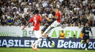 Em jogo de duas expulsões, Ceará é derrotado pelo Internacional no Castelão; veja como foi o jogo