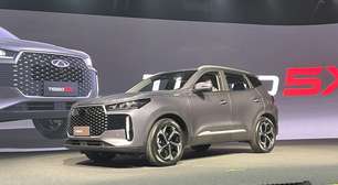 Novo Caoa Chery Tiggo 5x 2027 ganha visual dos irmãos maiores e promete versão híbrida plena