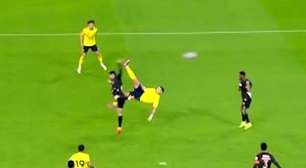 Cristiano Ronaldo faz golaço de bicicleta em goleada do All-Nassr no Saudita; assista