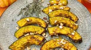 Abóbora na airfryer com mel e especiarias: prática e rápida