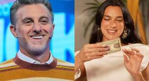 Cantora Dua Lipa recebe seu exclusivo CPF de Luciano Huck durante visita ao Brasil