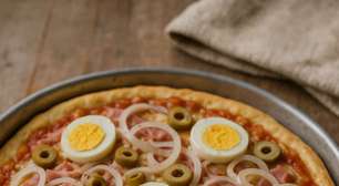 Pizza portuguesa de liquidificador: receita caseira sem sova da minha família