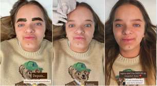 Rafa Justus faz procedimento na sobrancelha e compartilha antes e depois; veja