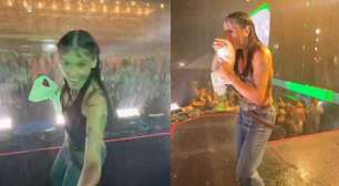 Ana Castela surpreende fãs ao levar show debaixo de chuva: "isso que é artista"