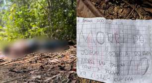 Corpo de homem é encontrado em matagal com corda no pescoço e bilhete explicativo