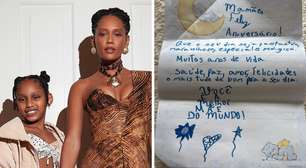 Taís Araújo completa 47 anos e recebe carta da filha; saiba o que ela escreveu