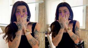 Maya Massafera mostra rosto pela 1ª vez após retirar ossos do maxilar: 'Não se assustem'