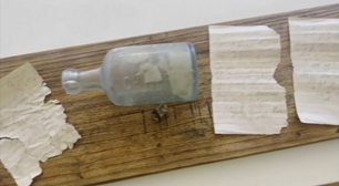 Família encontra mensagem em garrafa mais de um século depois