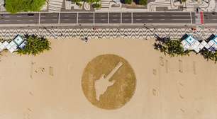 Rock in Rio cria guitarra gigante na areia de Copacabana e lança promoção valendo 30 pares de ingressos