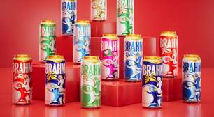 Latas de Brahma para o Carnaval 2026 celebram as 12 escolas e colocam Mestre-Sala e Porta-Bandeira em destaque