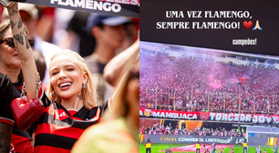Karoline Lima, ex de Léo Pereira, celebra título da Libertadores: 'Uma vez Flamengo, sempre Flamengo'