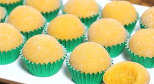 Brigadeiro de milho-verde, cremoso e perfeito para servir no fim de ano