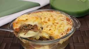 Nhocão de travessa com costela desfiada: uma refeição de dar água na boca