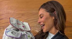 Paolla Oliveira cria mochila para ação animal da Frankie &amp; Amaury