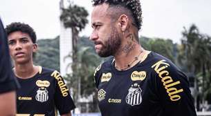 Neymar é preservado de treino do Santos e Tiquinho inicia tratamento