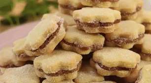 Biscoito casadinho de doce de leite que derrete na boca e rende bastante