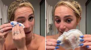 Filha de Heloísa Perissé passa absorvente no rosto: 'Ninguém sabe'