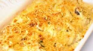 Bacalhau gratinado low carb, sem batata: economize calorias