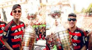 Festa do tetra da Libertadores do Flamengo teve briga de mulheres por Pulgar