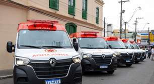 Cinco novas ambulâncias reforçarão o atendimento de urgência e emergência em Itaquaquecetuba