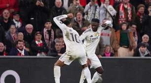 Real Madrid vence Athletic Bilbao com dois de Mbappé e encosta no líder Barcelona