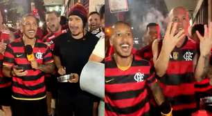 Torcedores do Flamengo fazem paródia sobre Palmeiras antes de jogo no Maracanã