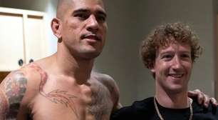Que moral! Alex Poatan treina luta agarrada com Mark Zuckerberg em vídeo nas redes sociais